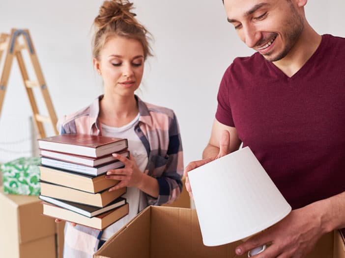 packing books